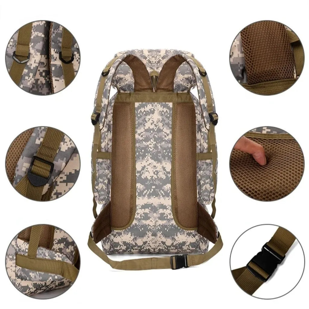 Mochila de Camping Tática de 80 litros