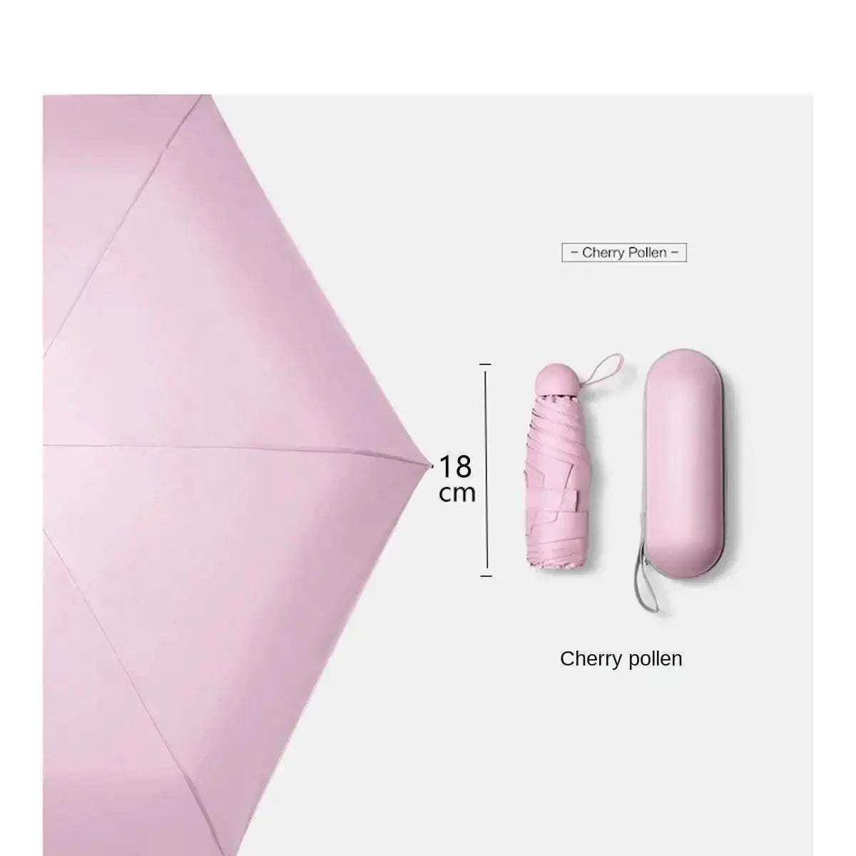 Guarda-chuva Cápsula Portátil - UV Protetor Solar e Chuva