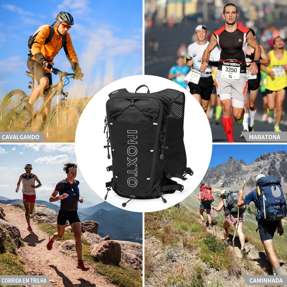 Mochila de Hidratação Inoxto HydraMax 8L