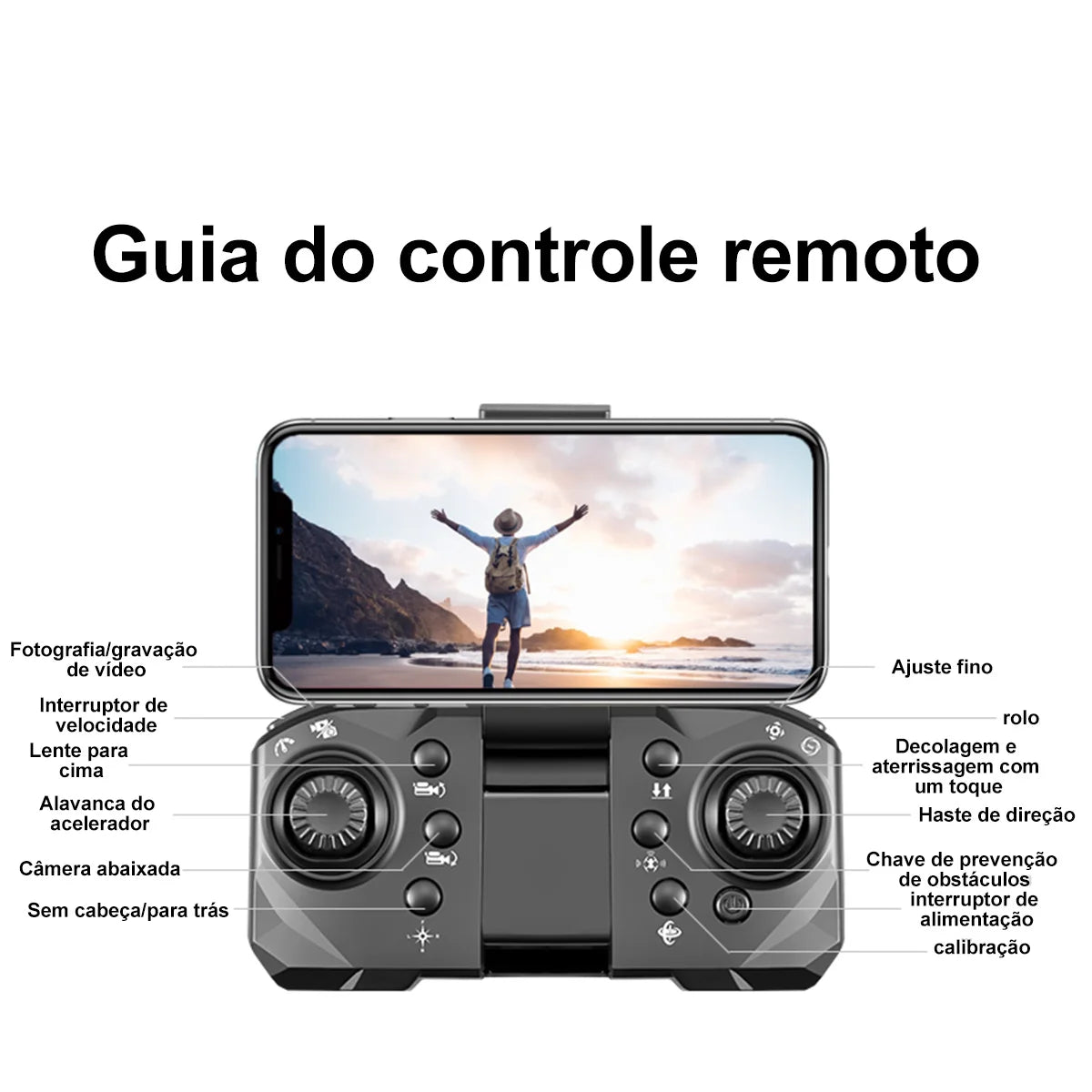 Drone 5G FPV 4K – Voe Alto e Sem Obstáculos