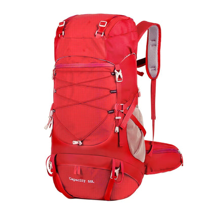 Mochila Horizonte 50L – Grande Capacidade com Capa de Chuva para Expedições