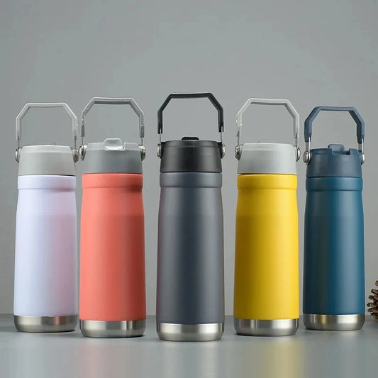 Garrafa Térmica Esportiva com Alça – Inox 304 (Vácuo)