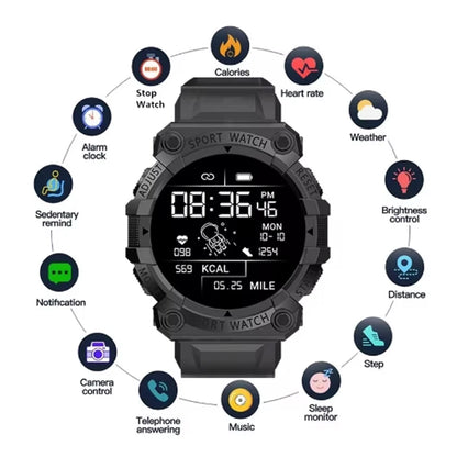 Smartwatch IP68 - Tela sensível ao toque (Bluetooth)