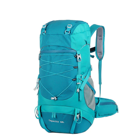 Mochila Horizonte 50L – Grande Capacidade com Capa de Chuva para Expedições