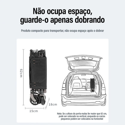 Carrinho de Acampamento - Dobrável (Multifuncional)